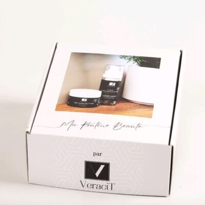 Set "My Beauty Routine by VeraciT" - Crema hidratante y voluminizadora - Gel limpiador y desmaquillador facial - 2 x 50 ml - SIN PERFUME