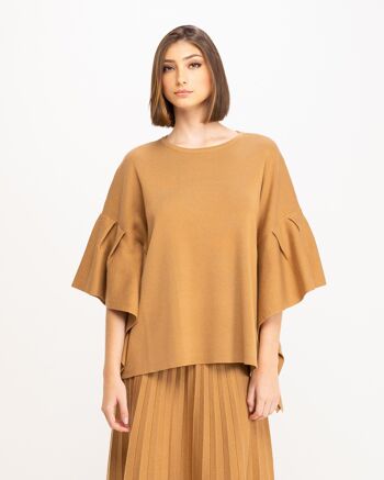 Pull oversize façon poncho 1