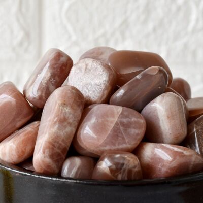 1Pc Multi Moonstone Tumbled Stones ~ Healing Tumbled Stones