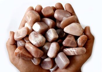 1Pc Multi Moonstone Tumbled Stones ~ Healing Tumbled Stones 5