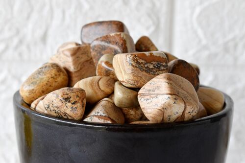 1Pc Picture Jasper Tumbled Stones ~ Healing Tumbled Stones