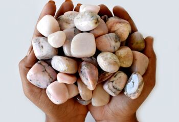 1Pc Pink Opal Tumbled Stone ~ Healing Tumbled Stones 5