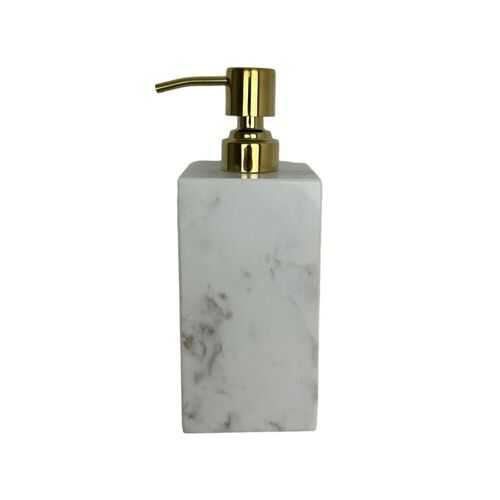 Soap dispenser marble - white/gold
