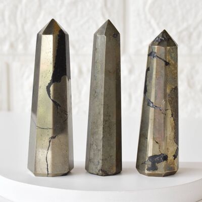 Pyrite Tower Point (Creativity and Strength)
