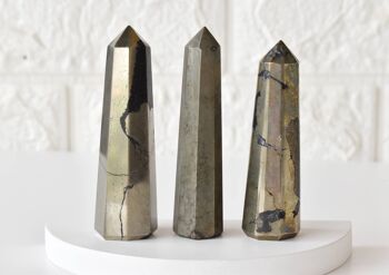 Pyrite Tower Point (Creativity and Strength) 1