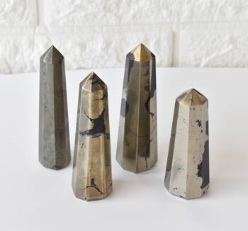 Pyrite Tower Point (Creativity and Strength) 3