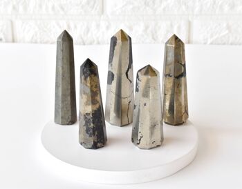 Pyrite Tower Point (Creativity and Strength) 4