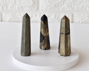 Pyrite Tower Point (Creativity and Strength) 5