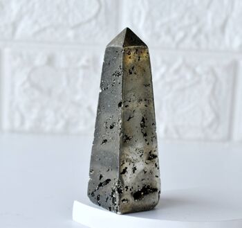 Pyrite Druzy Tower Point (Memory and Wealth) 1