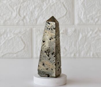 Pyrite Druzy Tower Point (Memory and Wealth) 2