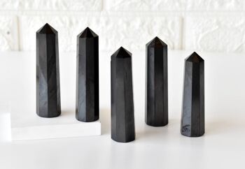 Black Shungite Tower Point (Purification and Inflammation) 3