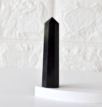 Black Shungite Tower Point (Purification and Inflammation) 9