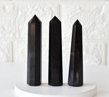 Black Tourmaline Tower Point (Balance and Security) 1