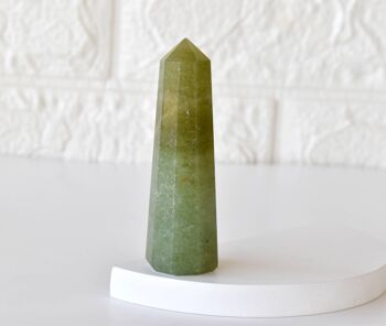 Green Aventurine Tower Point (Leadership and Good Fortune) 8