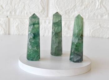 Green Fluorite Tower Point (Spiritual Awakening & Grounding 2