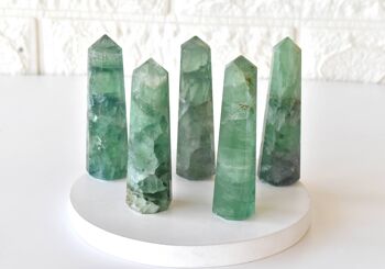 Green Fluorite Tower Point (Spiritual Awakening & Grounding 3