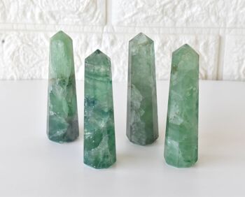 Green Fluorite Tower Point (Spiritual Awakening & Grounding 4