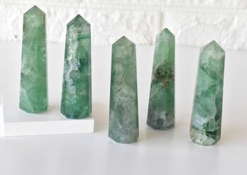 Green Fluorite Tower Point (Spiritual Awakening & Grounding 5