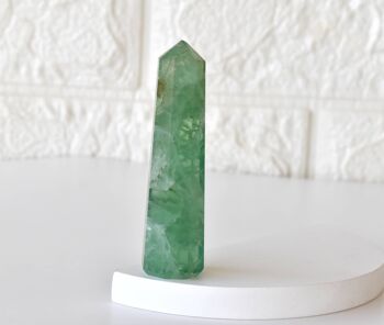Green Fluorite Tower Point (Spiritual Awakening & Grounding 7