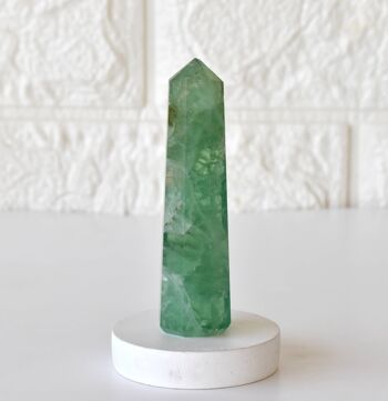 Green Fluorite Tower Point (Spiritual Awakening & Grounding 8