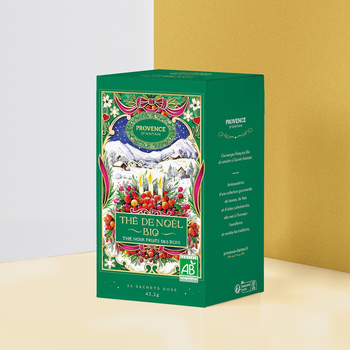 Ricarica di tè nero di Natale biologico* con frutti di bosco