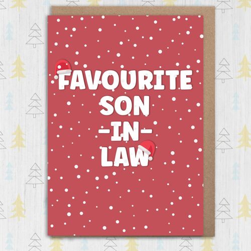 Funny favourite In-Laws Christmas card