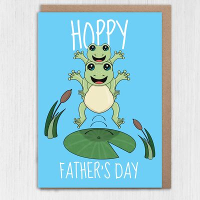 Frog Father’s Day card: Hoppy Father’s Day
