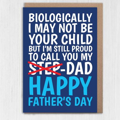 Stiefvater-Vatertagskarte: Ich bin immer noch stolz, dich Papa nennen zu dürfen