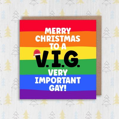 Frohe Weihnachten an eine V.I.G. - Sehr wichtiger Schwuler!