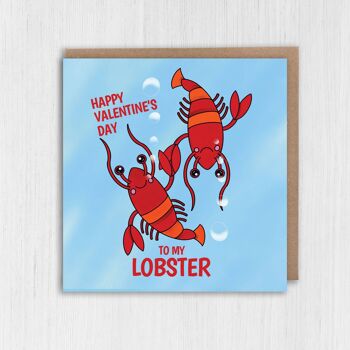 Joyeuse Saint Valentin à ma carte de homard 1