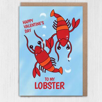 Joyeuse Saint Valentin à ma carte de homard 4