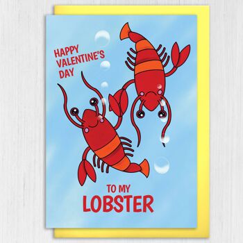 Joyeuse Saint Valentin à ma carte de homard 5