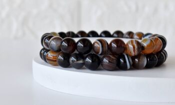 Black Sulemani Agate Bracelet (Luck And Good Fortune) 2