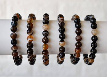 Black Sulemani Agate Bracelet (Luck And Good Fortune) 4