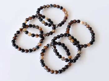 Black Sulemani Agate Bracelet (Luck And Good Fortune) 8