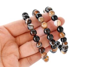 Black Sulemani Agate Bracelet (Luck And Good Fortune) 9