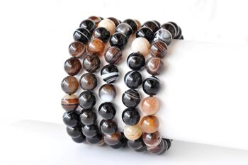 Black Sulemani Agate Bracelet (Luck And Good Fortune) 11