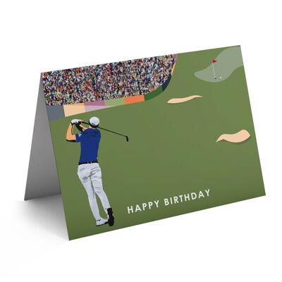 Tarjeta de cumpleaños de golf 'The Fairway'