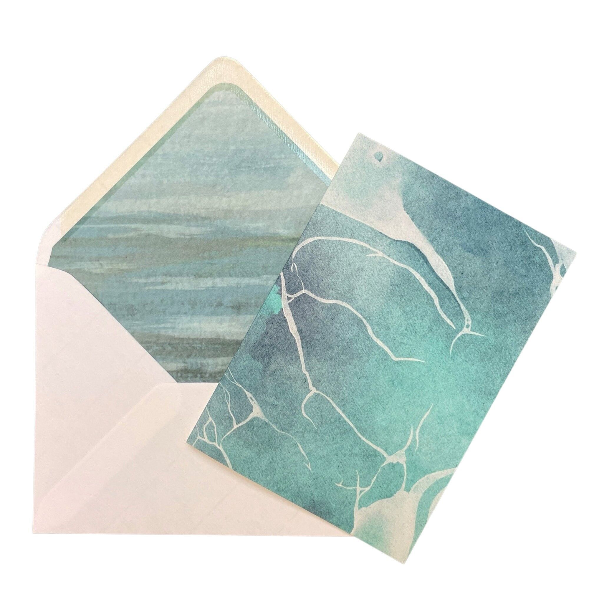 Il biglietto d'auguri vuoto dell'oceano