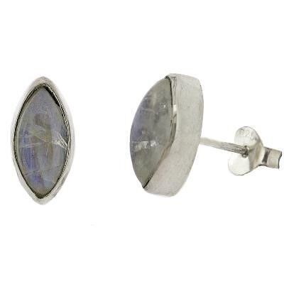 Marquise Moonstone Stud Earrings with Presentation Box