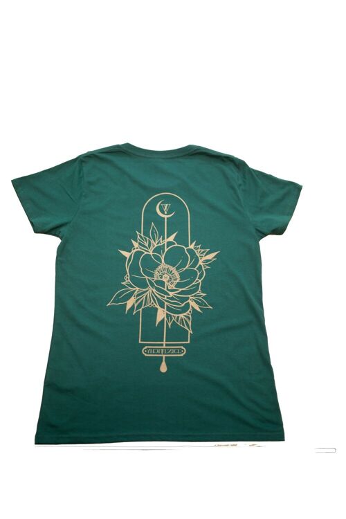 t-Shirt VV flower - Green