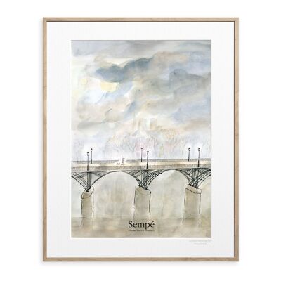 AFFICHE SEMPE 30x40 cm PONT DES ARTS