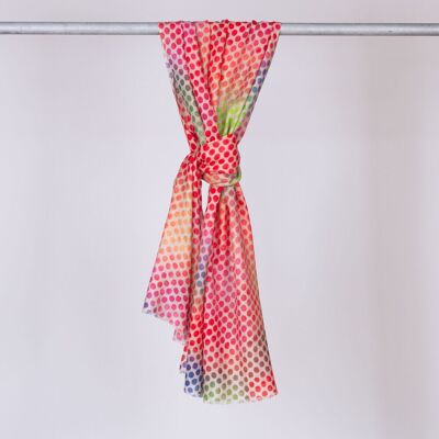 SCARF - ÉCHARPE - SHAWLS – Scarf made of fine wool blend – dots