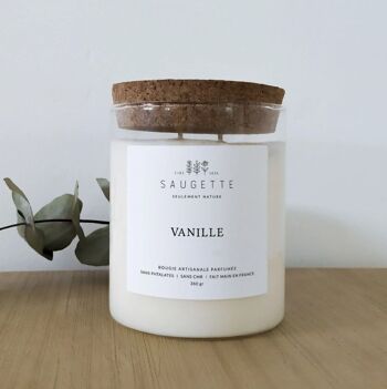 Vanille - Bougie artisanale parfumée à la cire de soja naturelle 6
