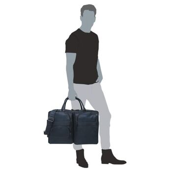 Max Sac de voyage pour homme en cuir XXL Sac de week-end pour femme Taille L 6