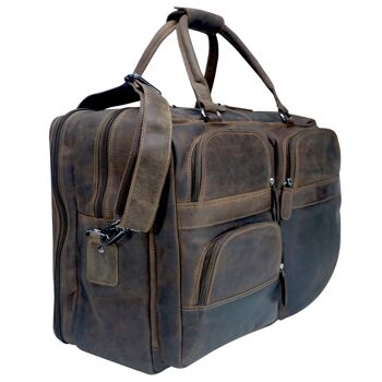 Max Sac de voyage pour homme en cuir XXL Sac de week-end pour femme Taille L 29