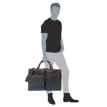 Max Sac de voyage pour homme en cuir XXL Sac de week-end pour femme Taille L 30