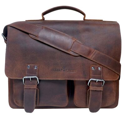 Kurt teacher bag leather women's large briefcase men's business