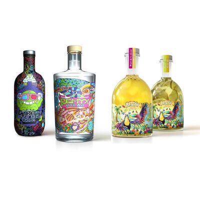 Colección Remyx Vodka 👾 🧜🏼‍♀️ 🍋 🍍 (pack degustación 4 referencias)