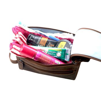 Beth trousse de toilette trousse de maquillage femme trousse de toilette en cuir voyage homme 14